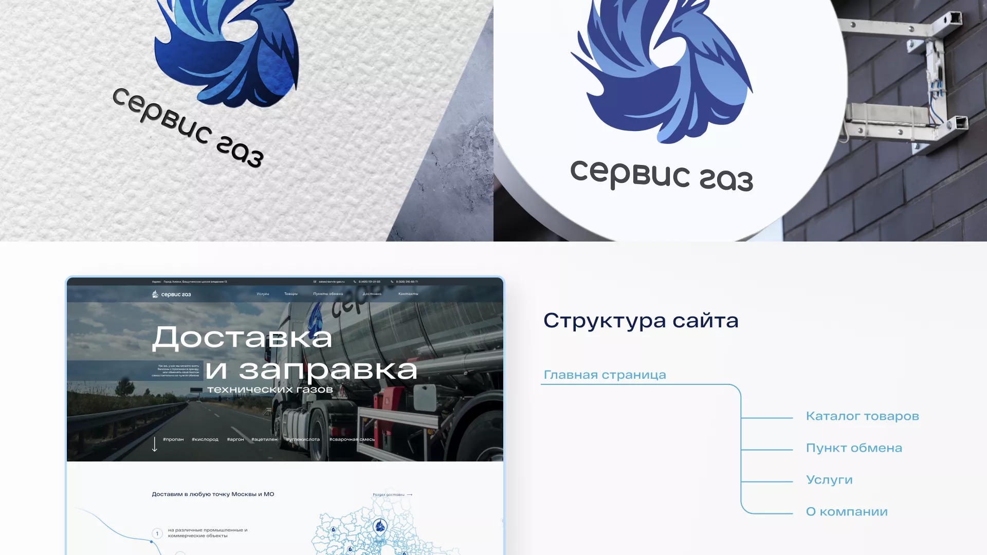 Создание сайта компании «Сервис газ» в Киржаче