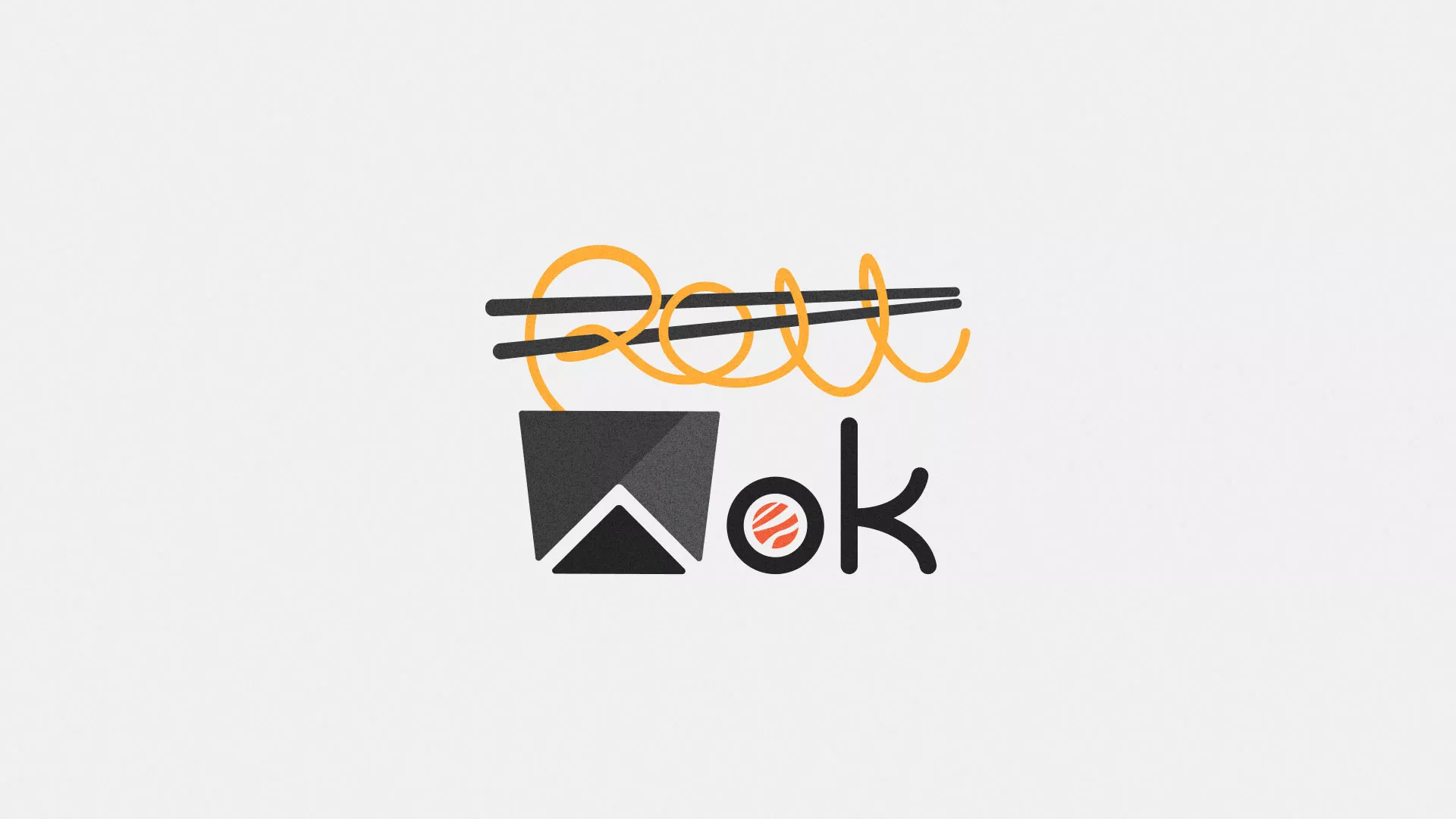 Разработка логотипа в Киржаче для суши-бара «Roll Wok Club» Разработка логотипа в Киржаче для суши-бара «Roll Wok Club»