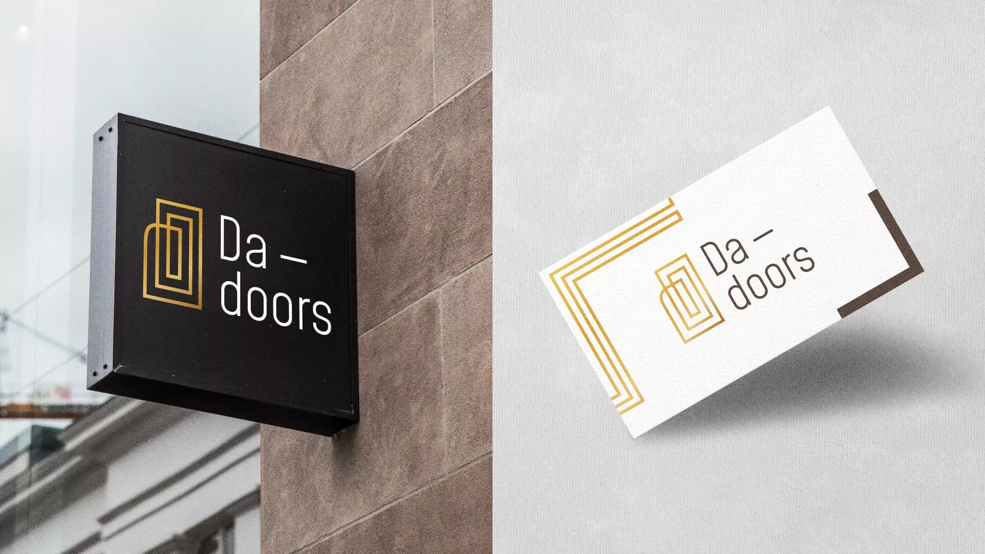 Разработка логотипа для компании «DA-DOORS» в Киржаче
